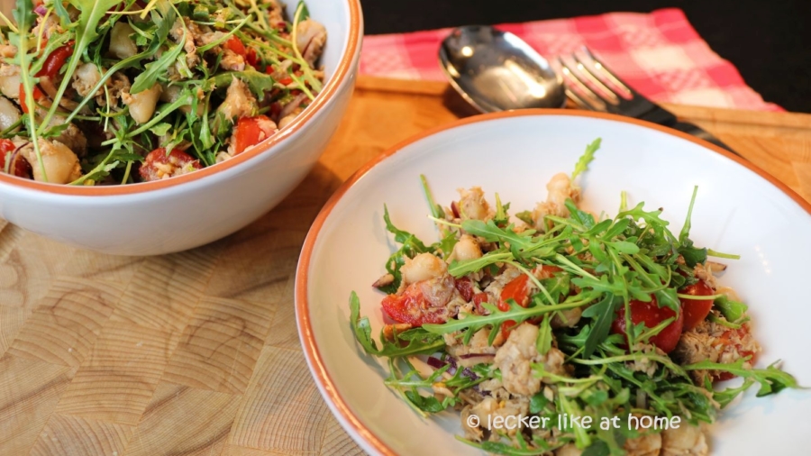 Thunfisch-Bohnen-Salat - mit Rucola