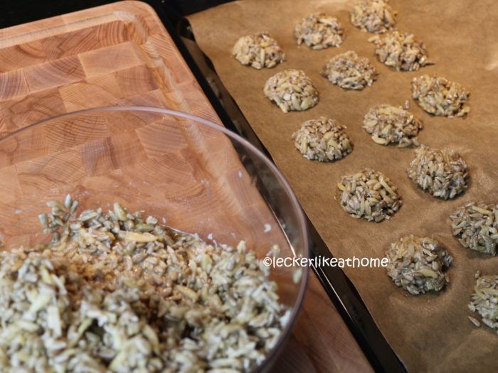 Vogelfutter Cookies - Cookies portionieren