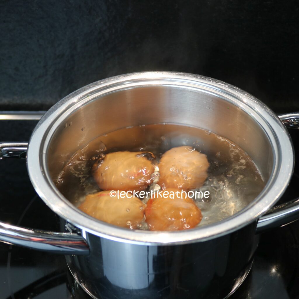 Kartoffelsalat - Eier kochen