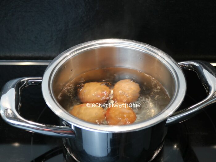 Kartoffelsalat - Eier kochen